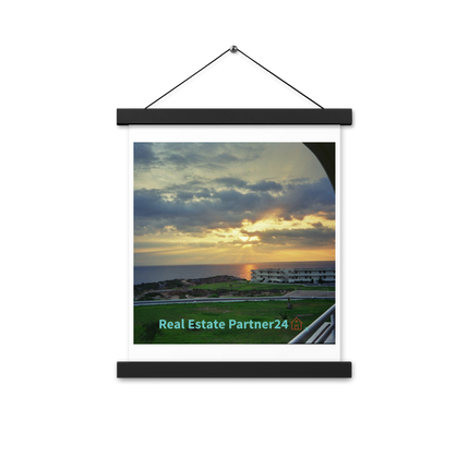 Natural View Poster with hangers with realestatepartner24 with house Logo