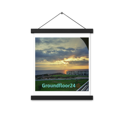 Natural View Poster with hangers with Groundfloor24 with House Logo