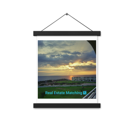 Natural View Poster with hangers with realestatematching with key Logo