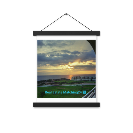 Natural View Poster with hangers with realestatematching24 with key Logo