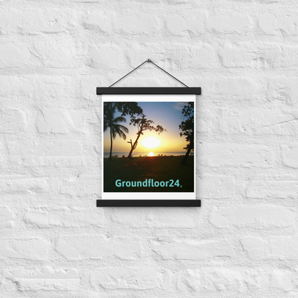 Beautiful Sea View Poster with hangers with Groundfloor24 without House Logo