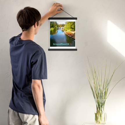 Beautiful Nature Poster with hangers with Groundfloor24 with House Logo