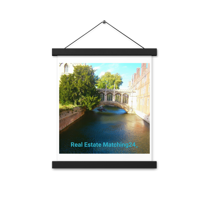 Beautiful Canel Poster with hangers with realestatematching24 without key Logo