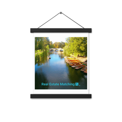 Beautiful Nature Poster with hangers with realestatematching with key Logo