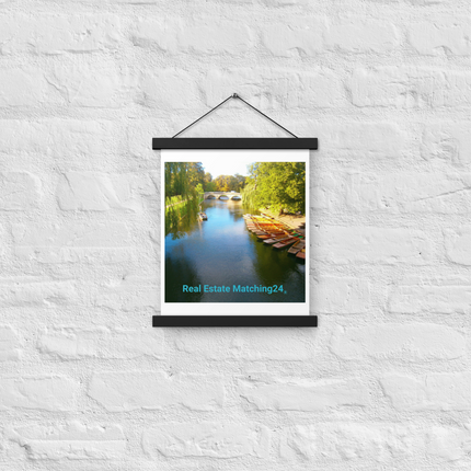 Beautiful Nature Poster with hangers with realestatematching24 without key Logo