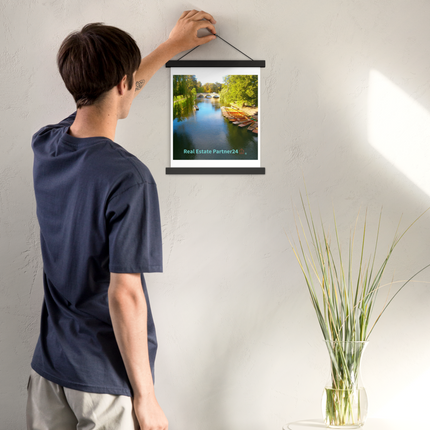 Beautiful Nature Poster with hangers with realestatepartner24 with house Logo