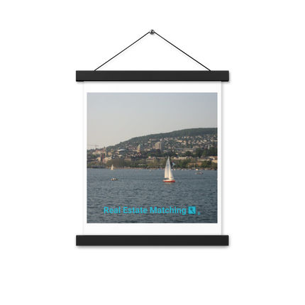 Beautiful River & Hills Sinari Poster with hangers with realestatematching with key Logo
