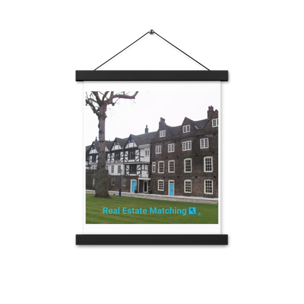 Beautiful Palace Poster with hangers with realestatematching with key Logo