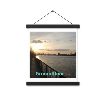 Awesome River View Poster with hangers with Groundfloor with House Logo