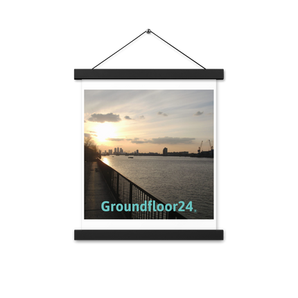 Awesome River View Poster with hangers with Groundfloor24 without House Logo