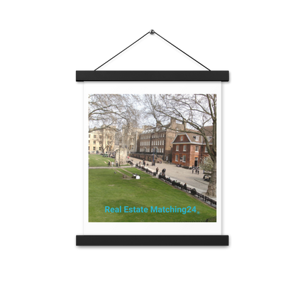 Beautiful Park Poster with hangers with realestatematching24 without key Logo
