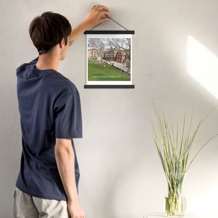 Beautiful Park Poster with hangers with realestatepartner24 with house Logo