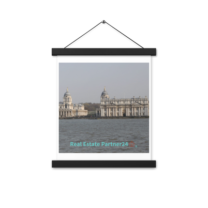 Riverside Beauty Poster with hangers with realestatepartner24 with house Logo