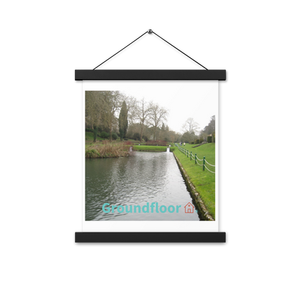 Lakeside Beauty Poster with hangers with Groundfloor with House Logo