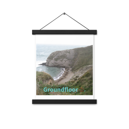Sea & Hills Poster with hangers with Groundfloor with House Logo