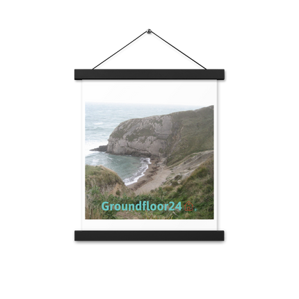 Sea & Hills Poster with hangers with Groundfloor24 with House Logo