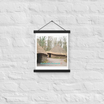 Village Charm Poster with hangers with realestatepartner24 with house Logo