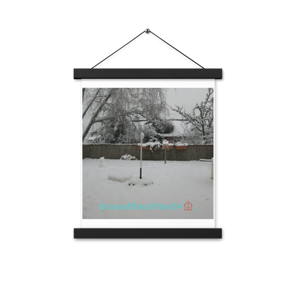Winter Wonderland Poster with hangers with groundfloorview24 with House Logo