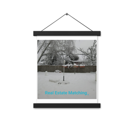 Winter Wonderland Poster with hangers with realestatematching without key Logo
