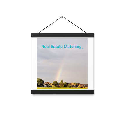 The Rainbow Sinari Poster with hangers with Real Estate Matching Logo