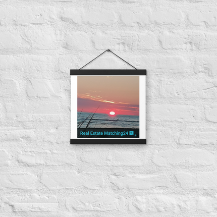 Beutiful Poster with hangers with Real Estate Matching24 Logo