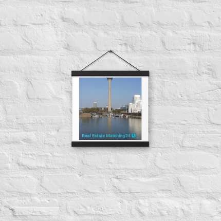 Lovely Sinari Poster with hangers with Real Estate Matching24 Logo