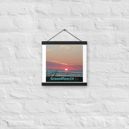 Beutiful Poster with hangers with Groundfloor24 Logo