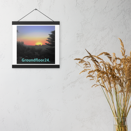 Beautiful Sunset Sinari Poster with hangers with Groundfloor24 without House Logo