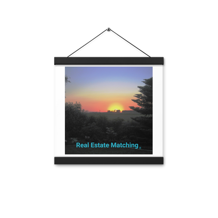 Beautiful Sunset Sinari Poster with hangers with realestatematching without key Logo