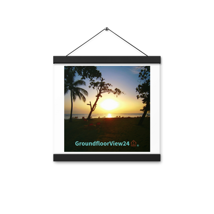 Beautiful Sea View Poster with hangers with groundfloorview24 with House Logo