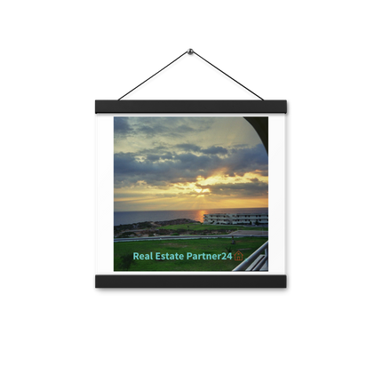 Natural View Poster with hangers with realestatepartner24 with house Logo
