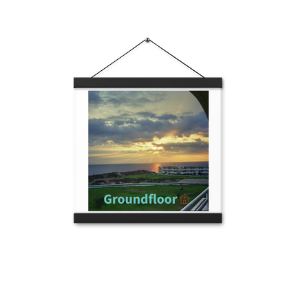 Natural View Poster with hangers with Groundfloor with House Logo