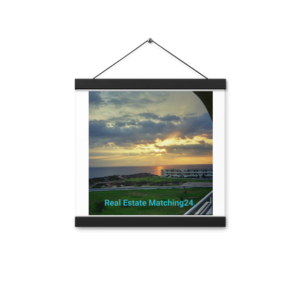 Natural View Poster with hangers with realestatematching24 without key Logo