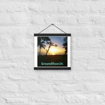 Beautiful Sea View Poster with hangers with Groundfloor24 without House Logo
