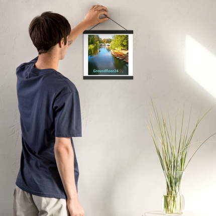 Beautiful Nature Poster with hangers with Groundfloor24 with House Logo