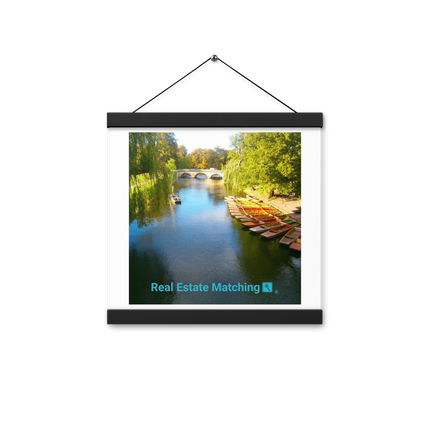 Beautiful Nature Poster with hangers with realestatematching with key Logo