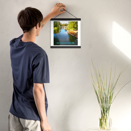Beautiful Nature Poster with hangers with realestatematching24 with key Logo