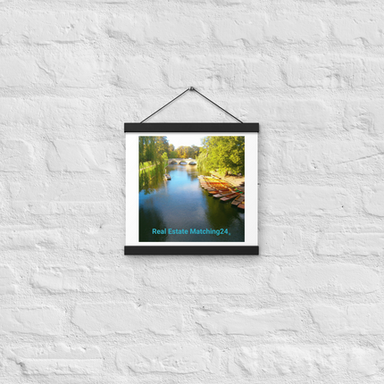 Beautiful Nature Poster with hangers with realestatematching24 without key Logo