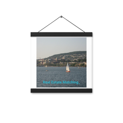 Beautiful River & Hills Sinari Poster with hangers with realestatematching without key Logo