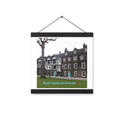 Beautiful Palace Poster with hangers with realestatepartner24 with house Logo