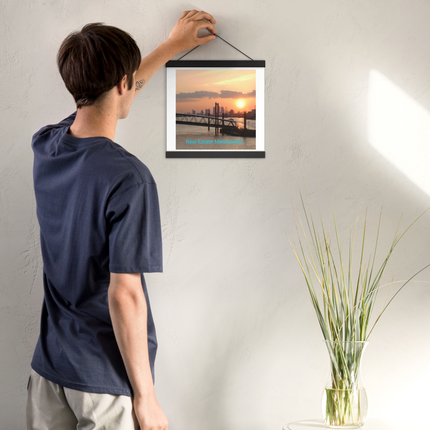 Evening Glow Poster with hangers with realestatematching24 without key Logo