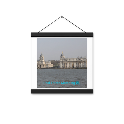 Riverside Beauty Poster with hangers with realestatematching with key Logo