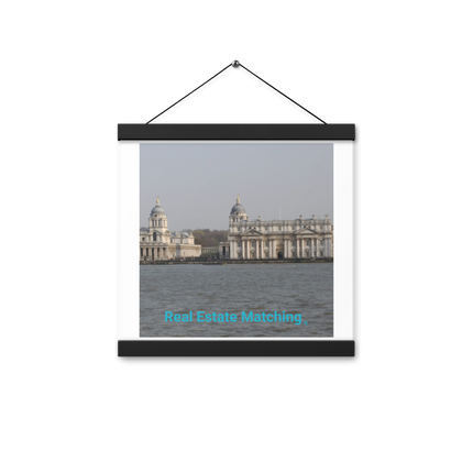 Riverside Beauty Poster with hangers with realestatematching without key Logo