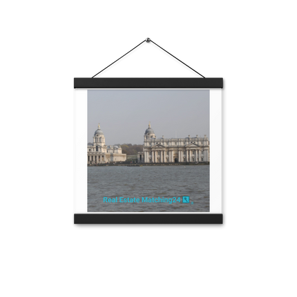 Riverside Beauty Poster with hangers with realestatematching24 with key Logo