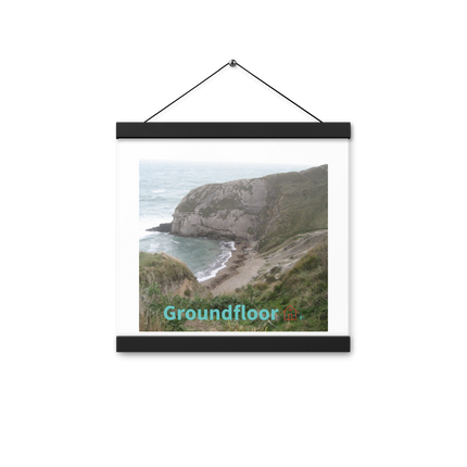 Sea & Hills Poster with hangers with Groundfloor with House Logo