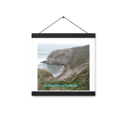 Sea & Hills Poster with hangers with groundfloorview24 with House Logo