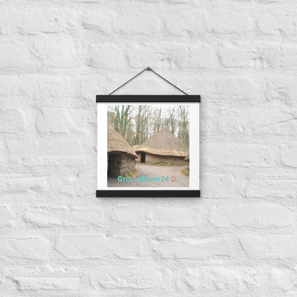 Village Charm Poster with hangers with Groundfloor24 with House Logo