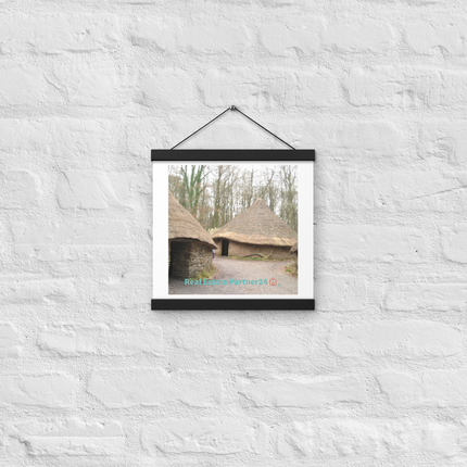 Village Charm Poster with hangers with realestatepartner24 with house Logo