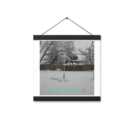 Winter Wonderland Poster with hangers with groundfloorview24 with House Logo