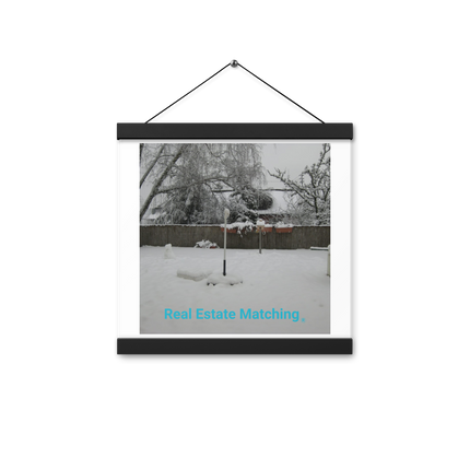Winter Wonderland Poster with hangers with realestatematching without key Logo